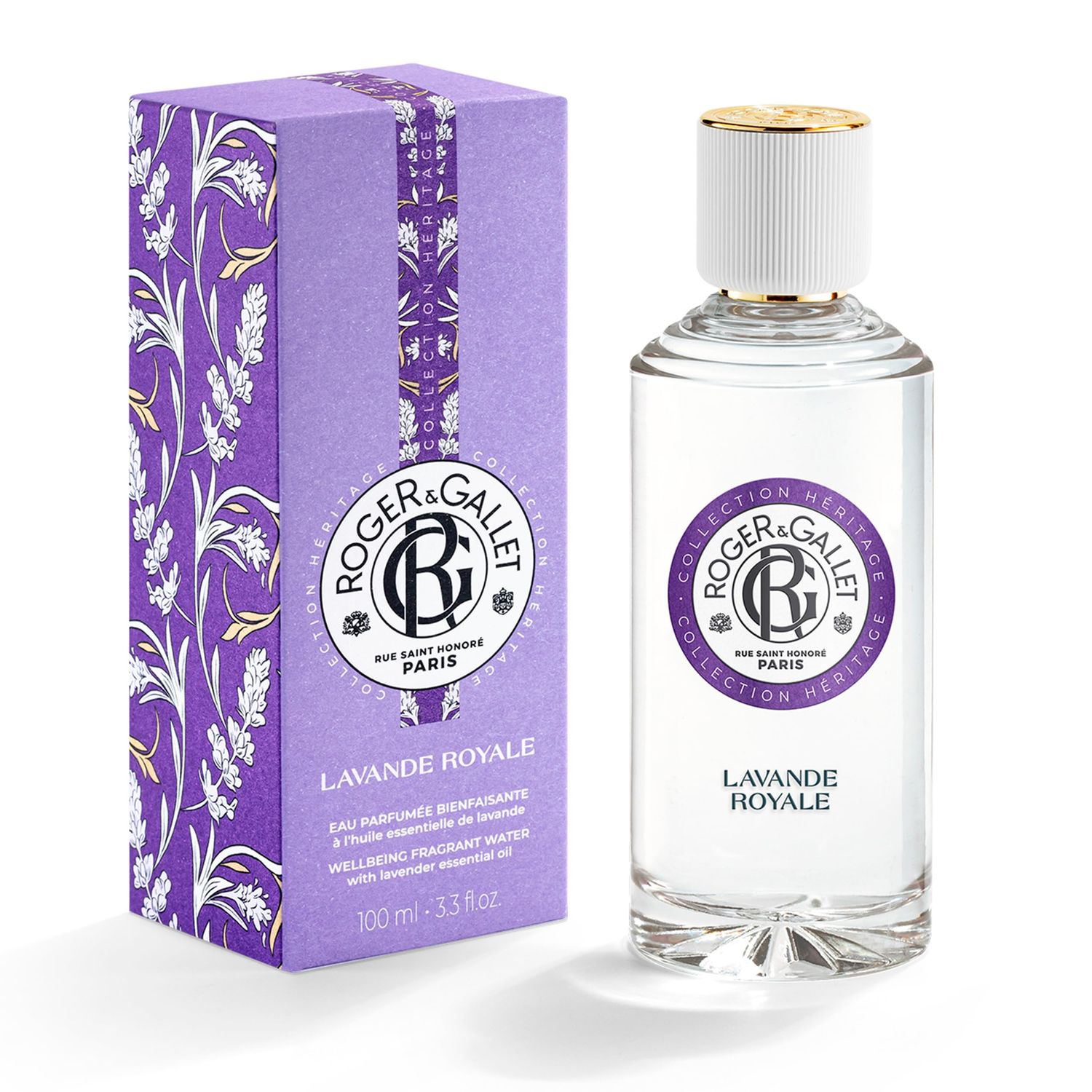ROGER GALLET Fragrant Water Body Spray for Women Lavande Royale - Royal Lavender 3.3 Oz.