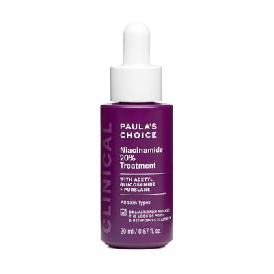 Paula&#39;s Choice CLINICAL 20 Niacinamide Vitamin B3 Concentrated Serum, Anti-Aging Treatment for Discoloration and Minimizing Large Pores, Fragrance-Free Paraben-Free, 0.67 Ounce Dropper Bottle