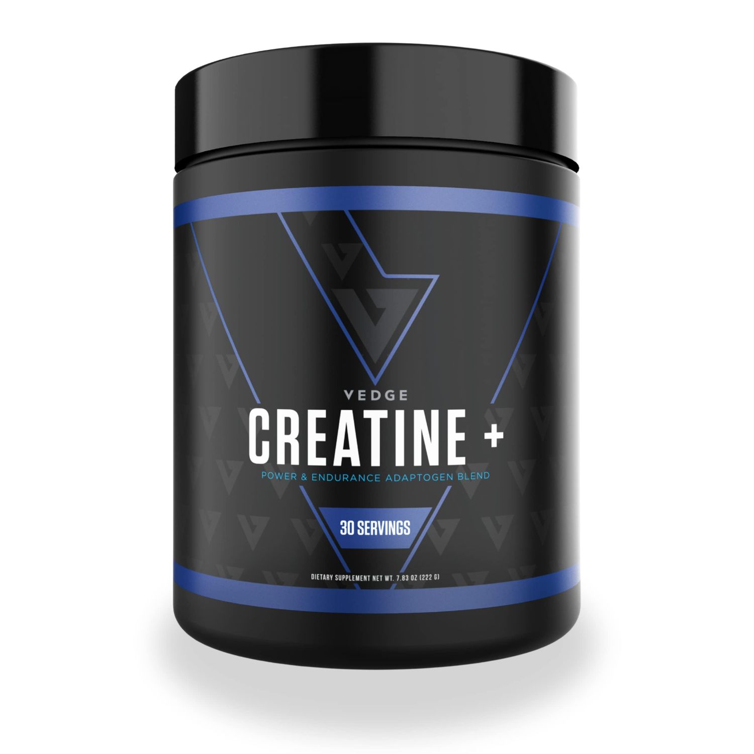 vedge Nutrition Creatine Vegan Plant-Based Creatine Monohydrate Powder Energy, Performance Function Ergogenic Aids for Athletes Unflavored, 30 Servings