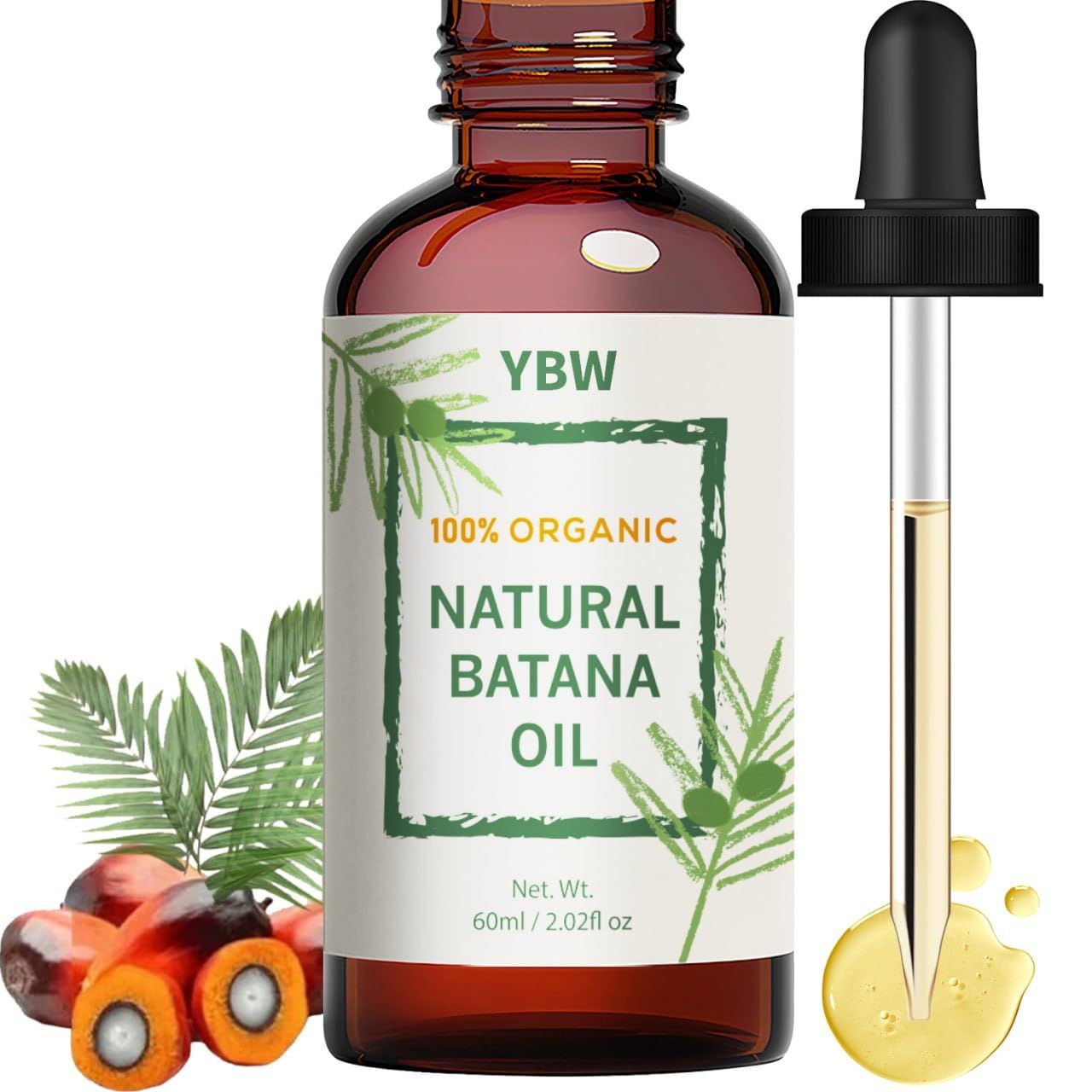 Batana Oil for Hair Growth Raw from Honduras, Dr Sebi Organic Raw Batana Oil, 100 Natural and Pure Hair Growth Oil Solution for Men Women