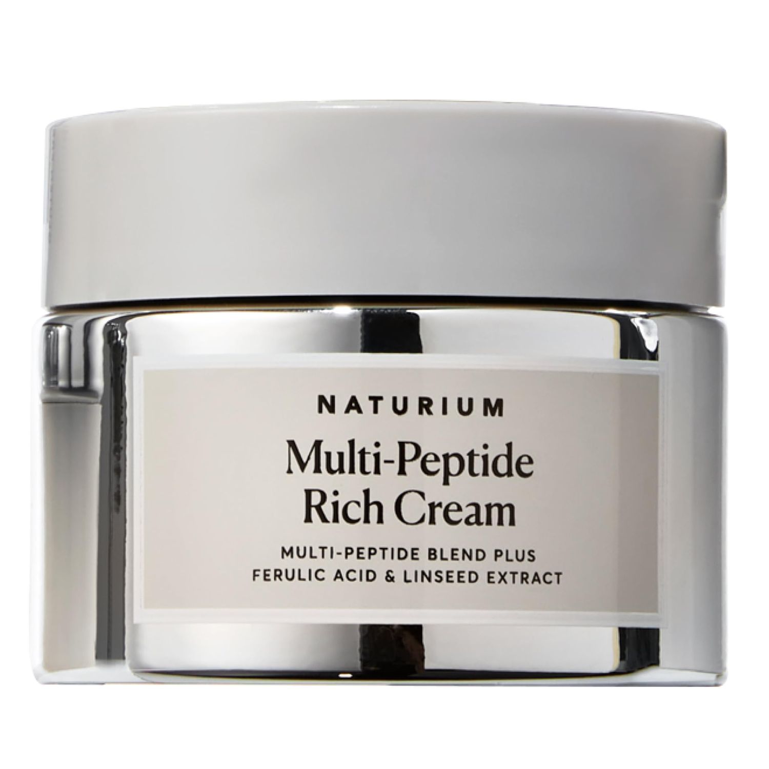 Naturium Multi-Peptide Rich Cream, Hydrating Nourishing to Help Appearance of Fine Lines Wrinkles, Vegan Cruelty-Free, 1.7 oz