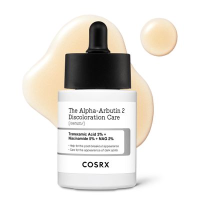 COSRX 2 Alpha Arbutin Discoloration Care Face Serum with Niacinamide, Glutathione Tranexamic Acid, 1.7 fl oz - Serum for Face, Korean Skin Care