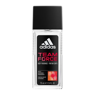 adidas Team Force Body Fragrance 2.5 fl oz (Pack of 1), Notes of Grapefruit, Jasmine, and Amber, Men&#39;s Fragrance, Long Lasting, Sporty Fragrance, Travel Size