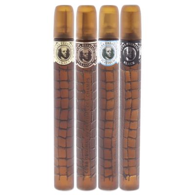 Cuba Prestige 4 Piece Gift Set for Men (Classic Black Platinum Legacy) Eau De Toilette Spray 1.7 Ounce Each