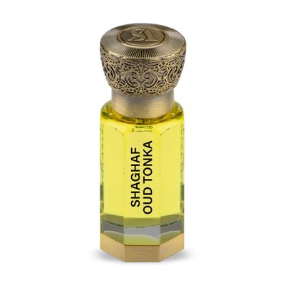 Swiss Arabian Shaghaf Oud Tonka - Arabian Perfume Oil - Vanilla Perfume for Women - Long Lasting Women&#39;s Fragrances with Almond, Rose, Amber - 0.4 oz