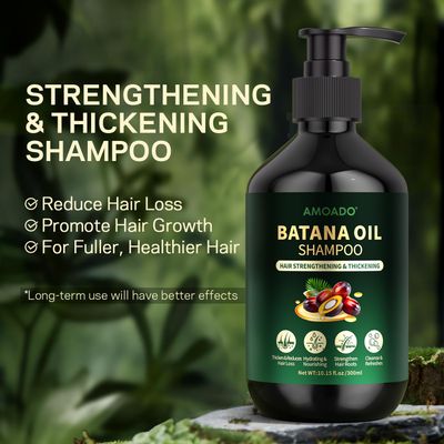 Batana Oil Shampoo for Hair Growth, Strengthening, Thickening, Sulfate Free Hair Shampoo for Women Men with Thinning Hair Hair Loss, Infused Rosemary, Tea Tree Oil Mint, 10.15 fl.oz