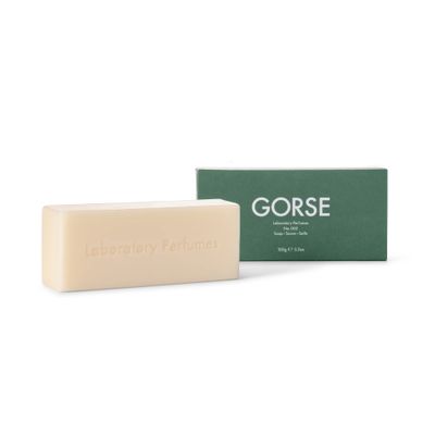 Laboratory Perfumes Gorse Soap Bar Infused with Gorse Fragrance Enriched with Shea Butter Jojoba Oil Palm Oil-Free, Plastic-Free Skin-Kind (150g)
