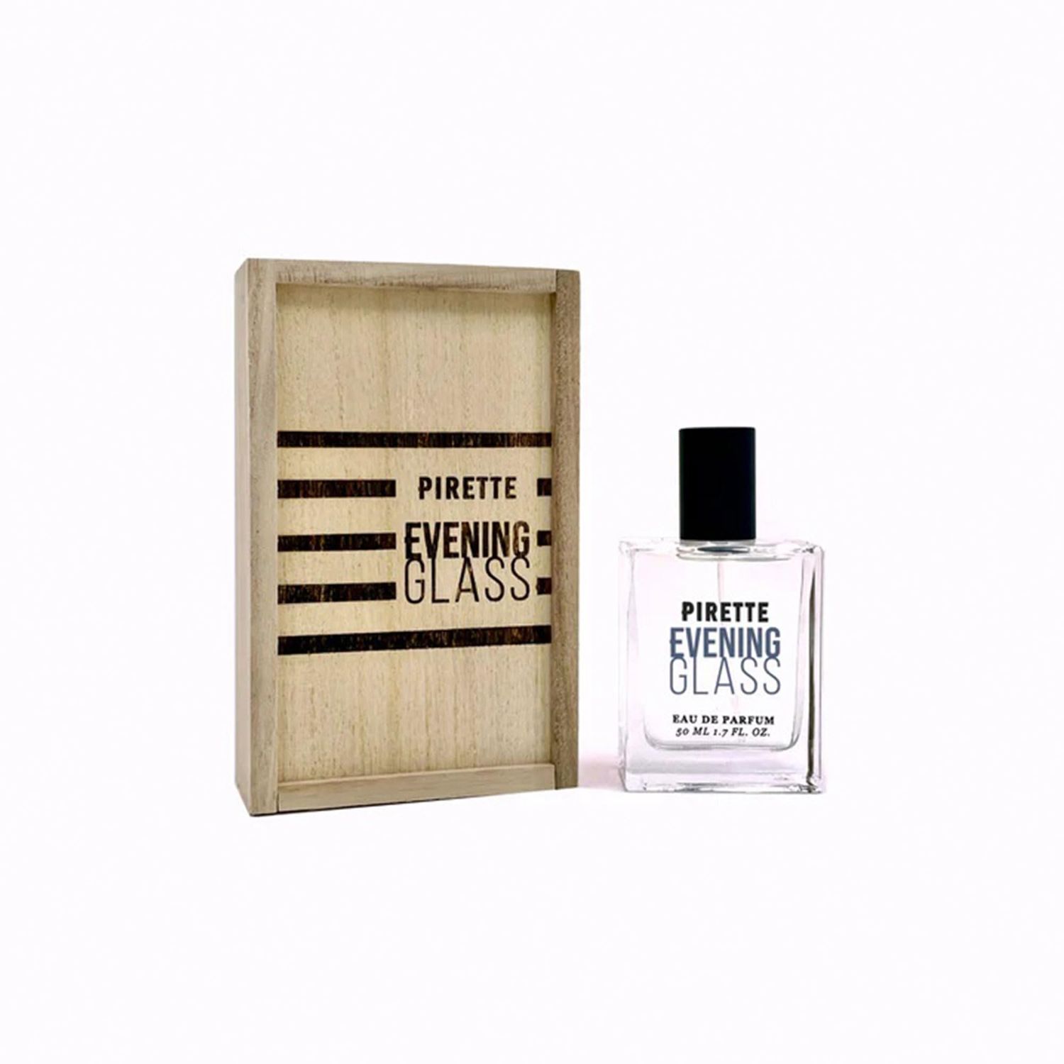 PIRETTE Evening Glass Eau de Parfum Spray for Women, Beach-Inspired, Long Lasting Womens Perfume with Notes of Dark Coconut, Warm Wood, Smoky Vanilla Sea Salt, Daily Women&#39;s Fragrances, 1.7 fl oz