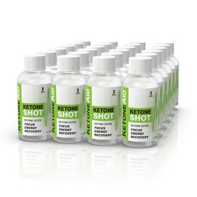 KetoneAid Ketone Shot Ketone Ester Energy No Sugar, No Caffeine (24 Count)