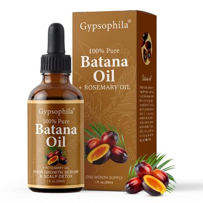 Batana Oil for Hair Growth -100 Pure Natural Hair Growth Oil,Nourishes The Scalp, Eliminates Split Ends, Reduce Hair Loss Detox Your Scalp (1 Fl Oz) for All Hair Types