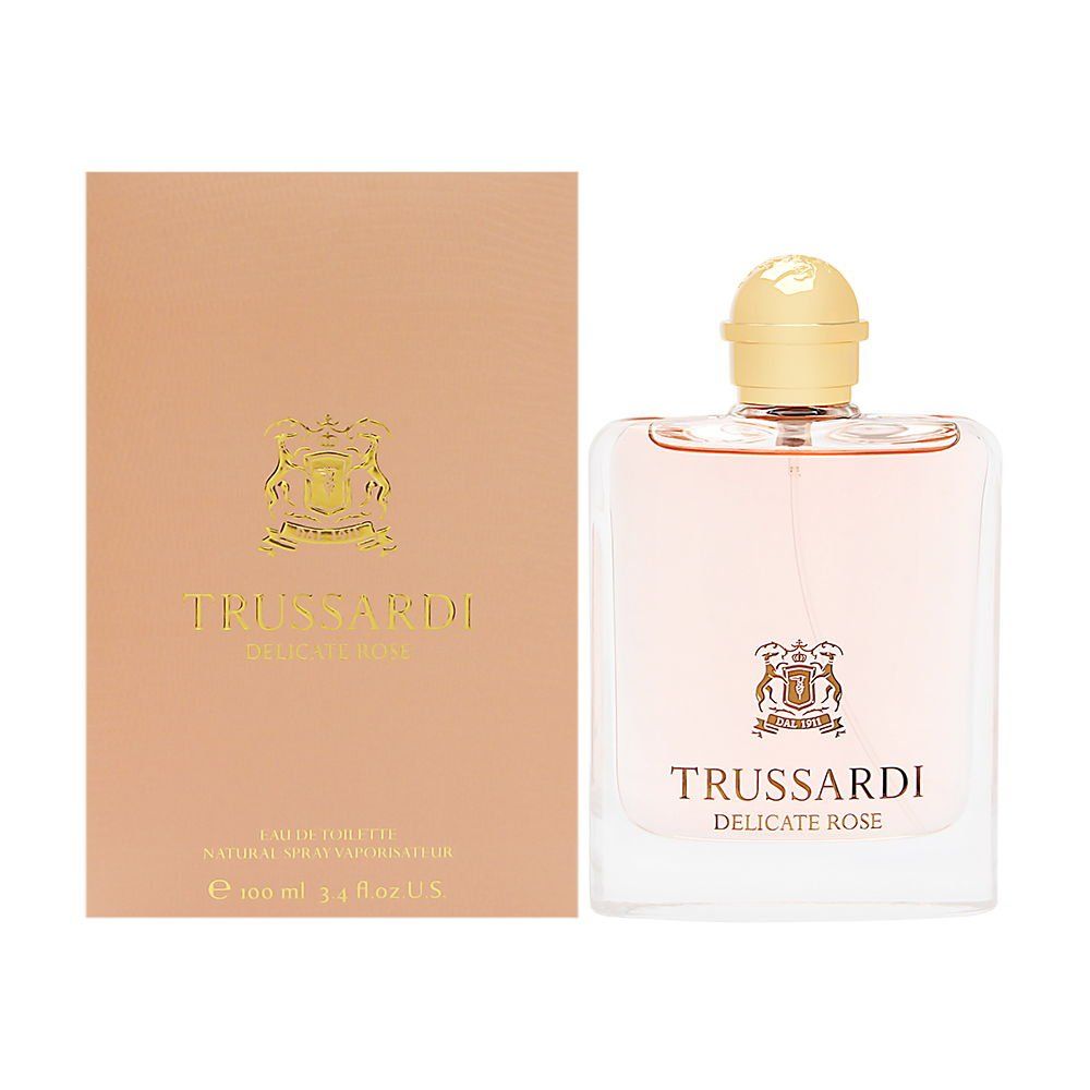 Trussardi Delicate Rose Eau de Toilette Spray for Women Floral Fresh Scent 3.4 oz