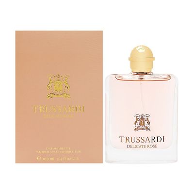 Trussardi Delicate Rose Eau de Toilette Spray for Women Floral Fresh Scent 3.4 oz
