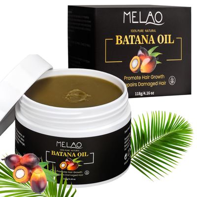 FrexNutri Organic Batana Oil - 100 Pure, Raw Batana Oil for Hair Growth, Unrefined and Lightweight, Promotes Healthy, Thick Hair with a Natural Nutty Aroma, Ideal for Dry Hair and Scalp Care, 4.16 OZ