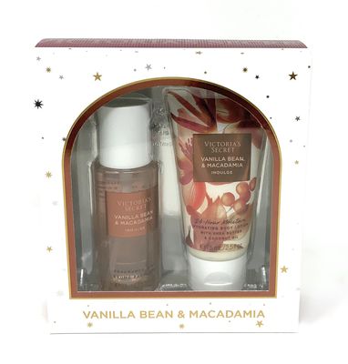 Victoria&#39;s Secret Vanilla Bean Macadamia Frangrance Mist Lotion 2.5 fl oz Gift Set