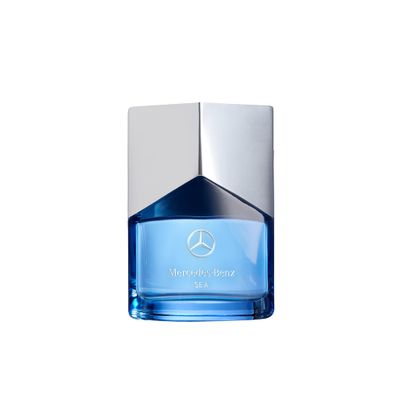 Mercedes-Benz Sea Eau de Parfum - Long Lasting Cologne for Men - Violet Leaf, Tangerine, Patchouli Cologne - Travel Size Perfume for Men - 2 oz EDP