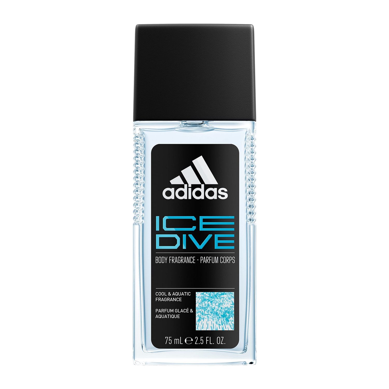 Adidas Ice Dive Body Fragrance 2.5 fl oz (Pack of 1), Notes of Lavender, Sandalwood, and Vanilla, Men&#39;s Fragrance, Long Lasting, Sporty Fragrance, Travel Size