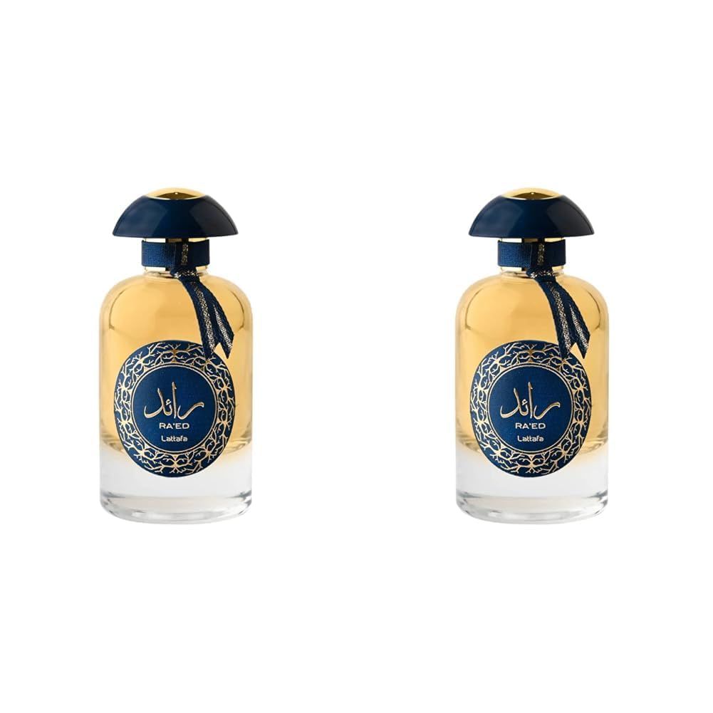 Lattafa Perfumes Ra&#39;ed Gold Luxe Eau de Parfum Spray for Men, 3.4 Ounce (Pack of 2)