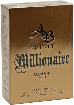 AB Spirit Millionaire By LOMNI Cologne for Men 3.3oz 100ml EDT Spray