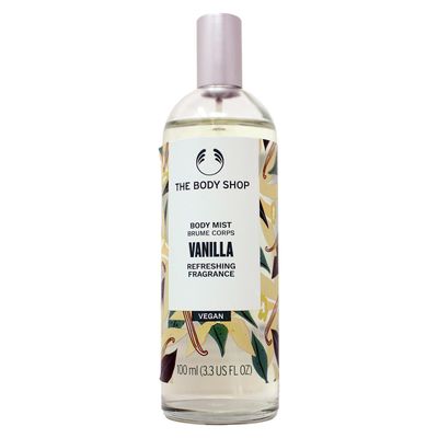 The Body Shop Vanilla Body Mist - Refreshes and Cools with a Sweet Scent - Vegan - 3.3 oz