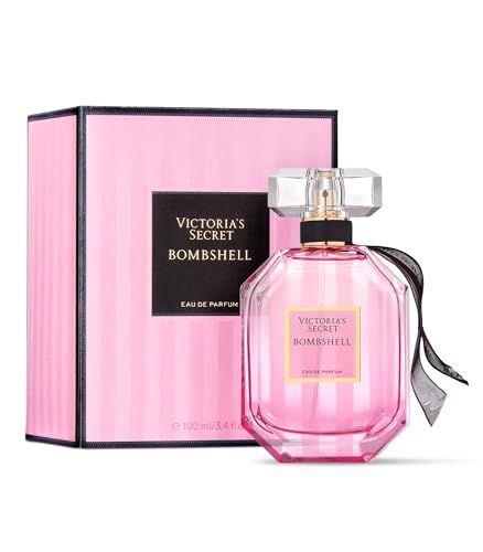 Victoria&#39;s Secret Bombshell Eau de Parfum, Notes of Purple Passion Fruit, Shangri-La Peony Vanilla Orchid, Perfumes for Women (3.4 oz)