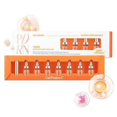Dermanex Cell Fusion C Salmon PDRN Ampoule 7 days (100 Authentic) Moisture Skincare Gift Set- Korean Skincare Luxury Premium High-end Hydrating Anti Aging Serum