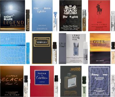 Cologne Designer Fragrance Samples for Men - Sampler Lot x 12 Vials (2)