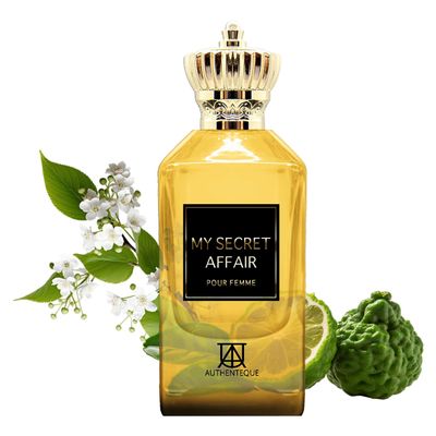 My Secret Affair Parfum for Women-Inspired by JPG&#39;s S.candal -Long-Lasting Fragrance with Jasmine, Orange Blossom, Freesia Lilly of the Valley 3.4 Fl Oz (100ml) - Cruelty-Free Elegant Scent, EDP