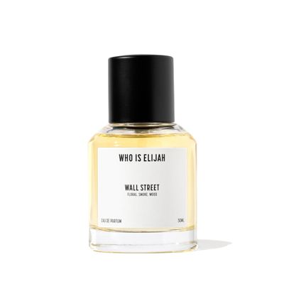 WHO IS ELIJAH Wall Street Perfume, Unisex Eau de Parfum for Men Women, Smoky Woody Fragrance with Rose, Raspberry, Egyptian Geranium, Oud Amber, Gifts for Women Men, Unisex Cologne, 1.7 Fl Oz