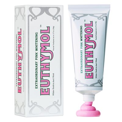 EUTHYMOL Whitening Toothpaste (3.7fl oz) - Stain Removal in 2 Weeks, Long-Lasting Freshness for Sensitive Gum Teeth. Bad Breath, Cavity Prevention. Recyclable Aluminum Tube