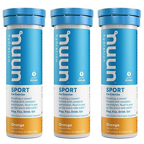 Nuun Sport Orange Electrolyte Enhanced Drink Tablets (3 Tubes of 10 Tabs) (Nuun Active)