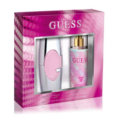 GUESS PINK (W) SET EDP 75ML 125ML BODY MIST