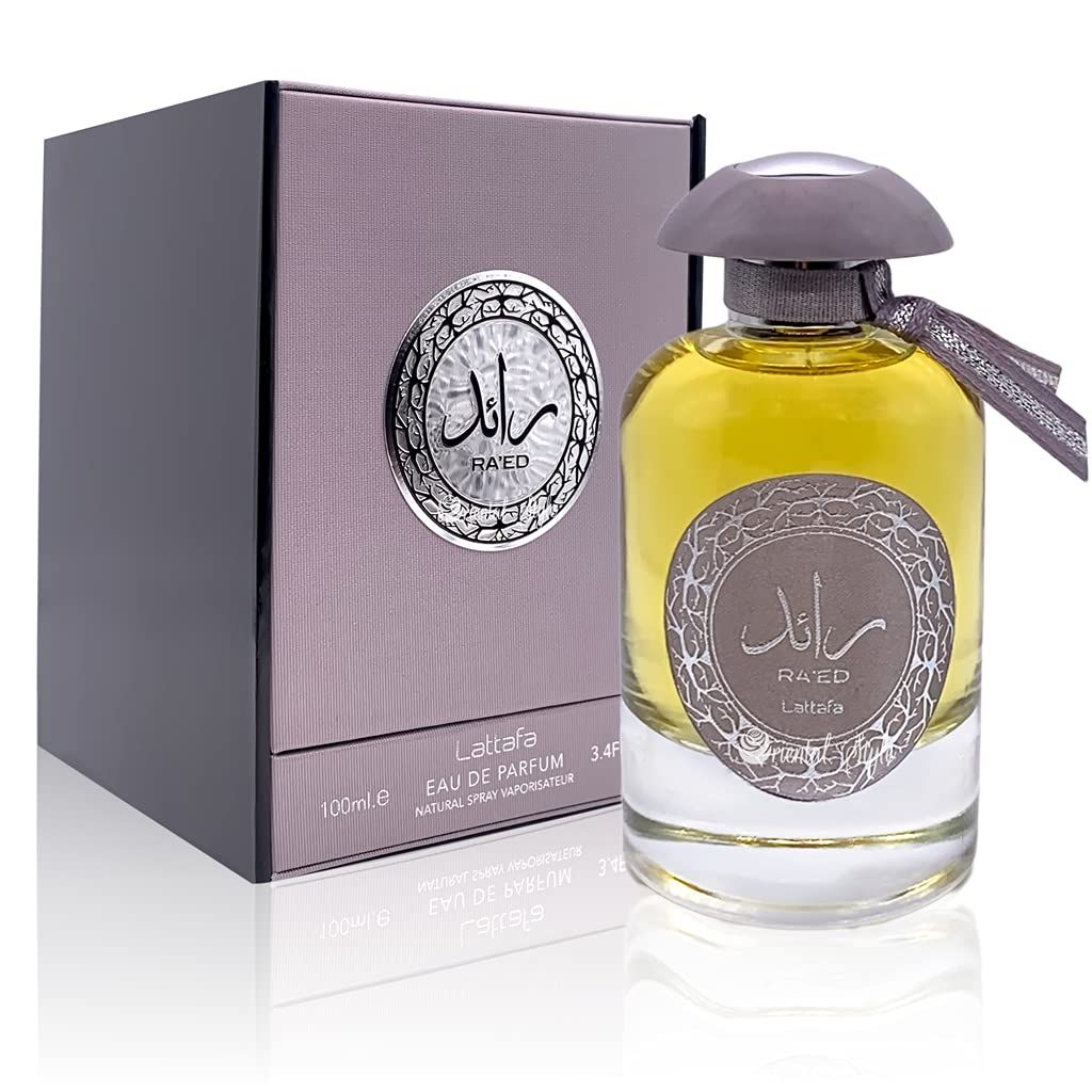 Lattafa Perfumes Ra&#39;ed Silver for Unisex Eau de Parfum Spray, 3.4 Ounce