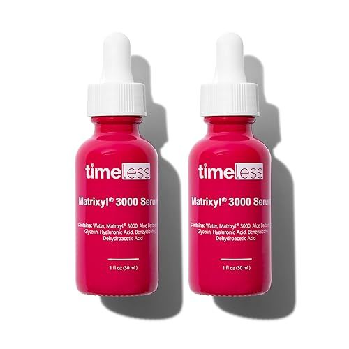 Timeless Skin Care Matrixyl 3000 Serum - Personal Care Face Serum Supports Hydration - with Hyaluronic Acid - Fragrance-Free - for Skin Care - 1 oz (Pack of 2)