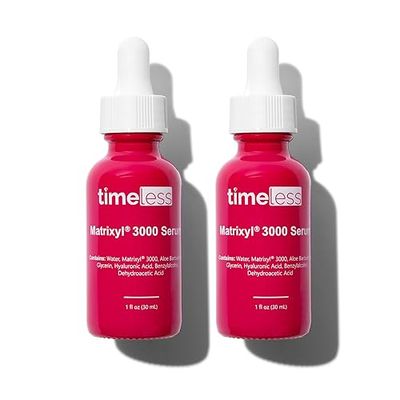 Timeless Skin Care Matrixyl 3000 Serum - Personal Care Face Serum Supports Hydration - with Hyaluronic Acid - Fragrance-Free - for Skin Care - 1 oz (Pack of 2)