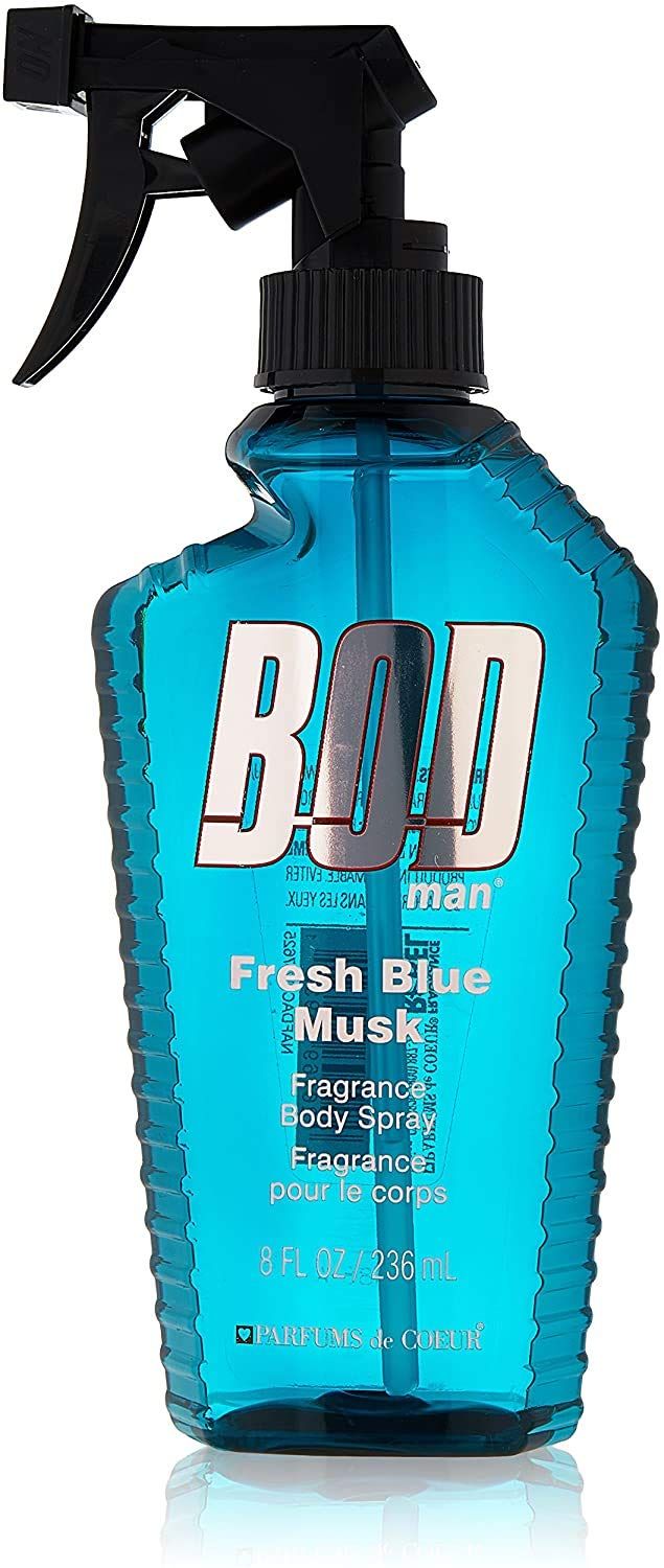 Bod Man Parfums de Coeur Fresh Blue Musk Body Spray 8 oz
