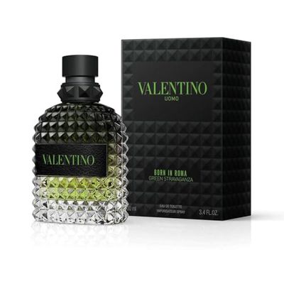 Valentino Uomo Born In Roma Green Stravaganza for Men - 3.4 oz EDT Spray