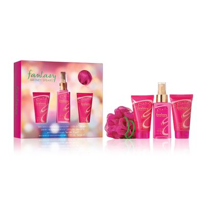 Britney Spears Fantasy Women&#39;s Fragrance 4 Piece Gift Set, Eau de Parfum, 3.4 fl. oz