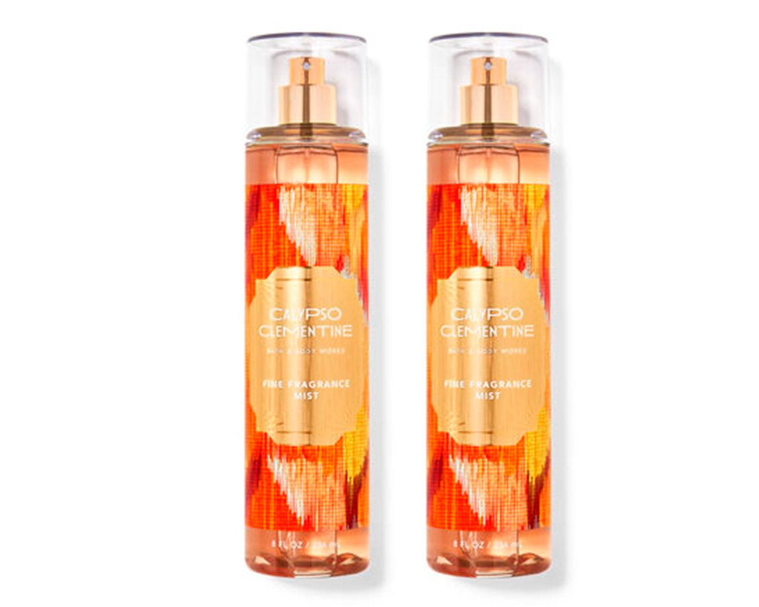BBW - Bath and Body - Calypso Clementine Fine Fragrance Mist 8 oz (Pack of 2)