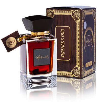 ARABIYAT Unisex Khashab Oud Eau de Parfum - 100ml, Oriental Woody Cedar Fragrance for Men and Women, Luxury (Brown)