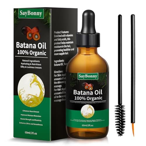 Batana Oil from Honduras - 100 Pure Natural for Hair Growth, Preventing Loss, Eliminating Split Ends for All Hair Types, 2.02 fl oz
