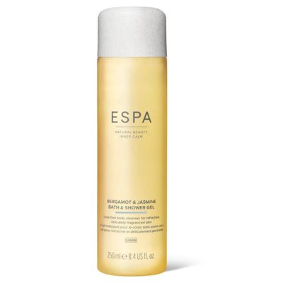 ESPA Bergamot Jasmine Bath and Shower Gel 250ml 100 Natural Fragrance