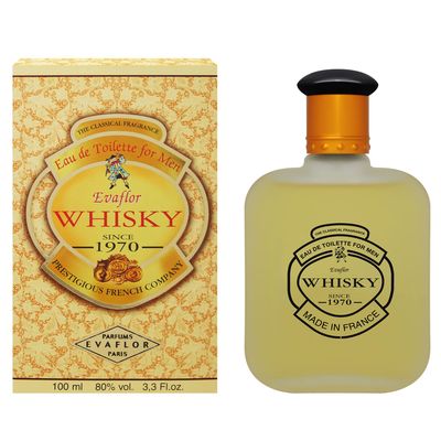 WHISKY FOR MEN Eau de Toilette 100 ml Men&#39;s perfume Spray EVAFLORPARIS