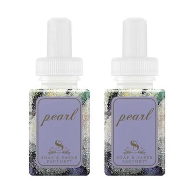 Pura and Soap Paper Factory Diffuser Scent Refill - Smart Home Air Diffuser Fragrance - Up to 120-Hours of Luxury Fragrance per Vial - Clean Safe Diffuser Fragrance - 2 Pack, Pearl