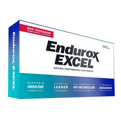 Pacific Health Endurox Excel Natural Performance Supplement, Increases Metabolism Builds Endurance with Ciwujia (Ginseng) Root - 60 Caps