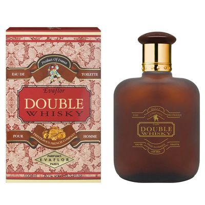 DOUBLE WHISKY Eau de Toilette 100 ml Men&#39;s perfume Spray EVAFLORPARIS