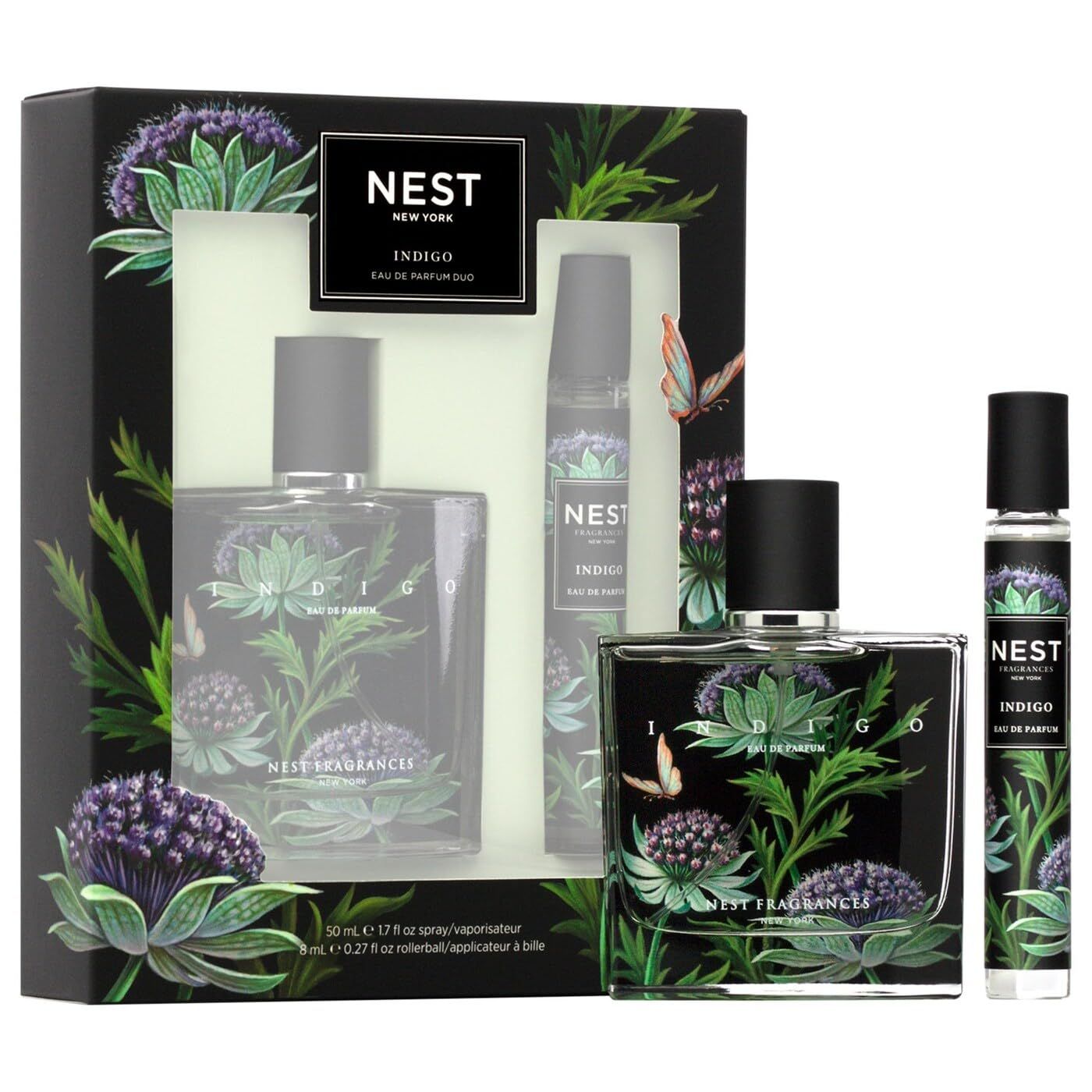 NEST New York Indigo Fine Fragrance, Eau de Parfum Set (1.7fl oz50ml 0.27fl oz8ml)