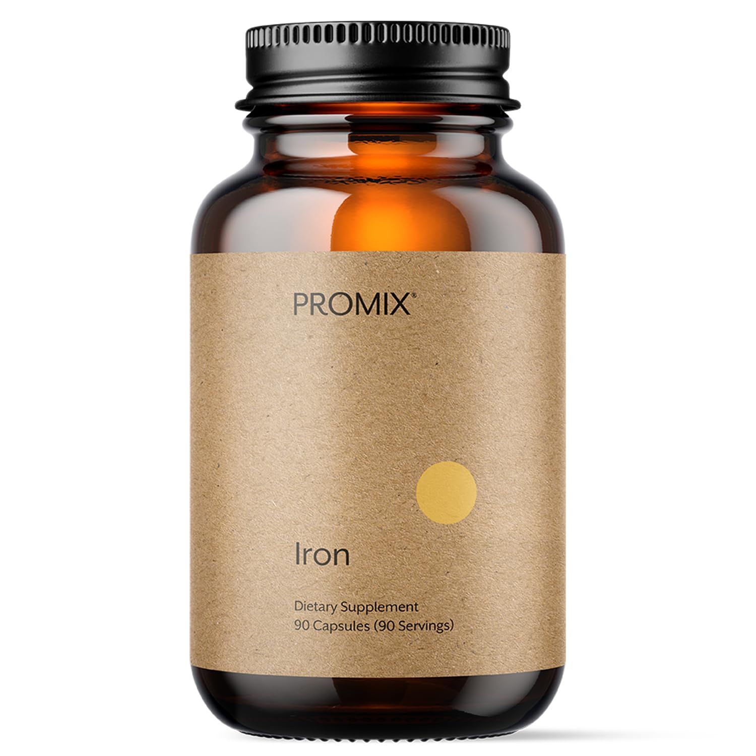 Promix Nutrition Heme Iron Supplement Gut Friendly 11mg polypeptide Formula - 90 Count
