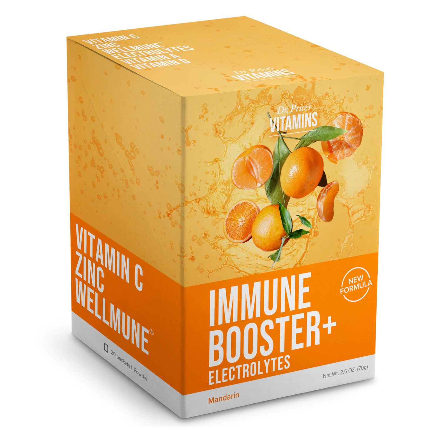 Immune Support Electrolytes 1000mg Vitamin C, Zinc Chromium Hydration Wellness Powder Sugar-Free, Fast-Absorbing Drink Mix Easy-to-Mix Packets for Daily Use, Travel Recovery