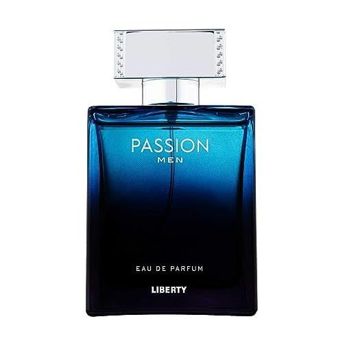 Liberty Luxury Passion Perfume for Men (100ml3.4Oz), Eau De Parfum (EDP) Spray Long Lasting Smell, Designed in France, Spicy Notes