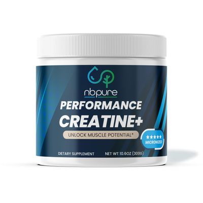 nbpure Micronized Creatine Monohydrate - Support Muscle Endurance, Power, Size, Recovery- No Artificial Ingredients - Ideal for All Active Lifestyles